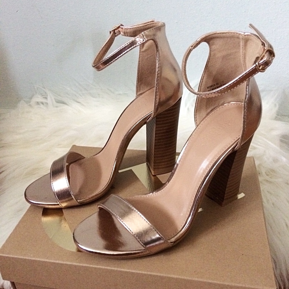 Rose gold heels